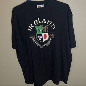 TRADITIONAL CRAFTWEAR Mens XXL Ireland Logo Irish Crest T-Shirt Made in Ireland